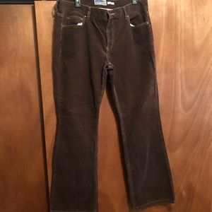 Old Navy soft cords corduroy women’s 16 brown